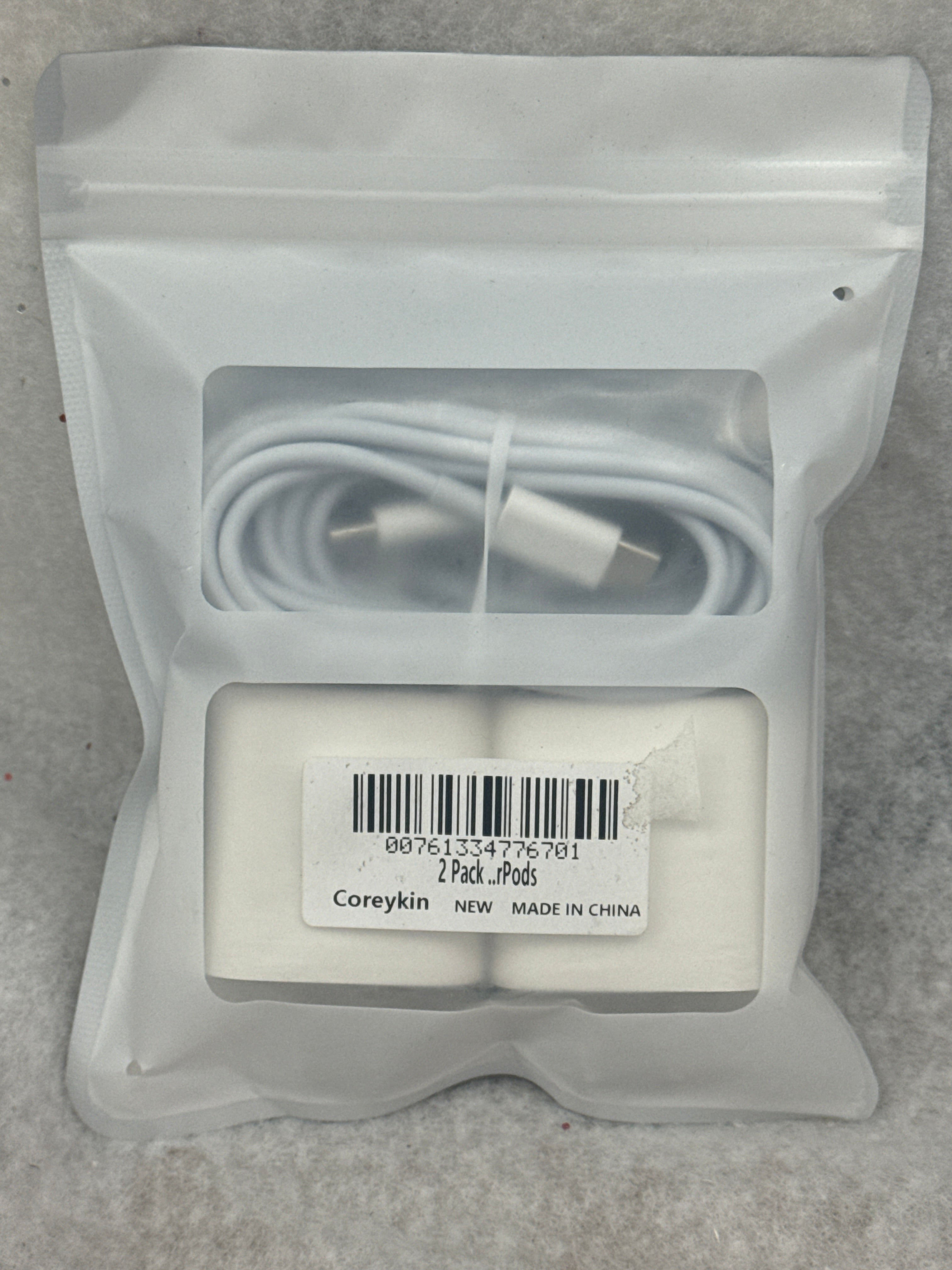 Coreykin C2023092501 USB C Charger, 20W Fast Charging with 6FT Cable, 2 Pack