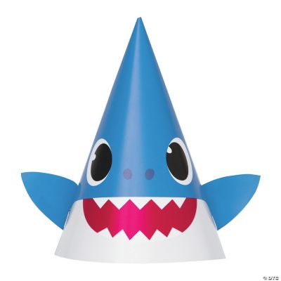 Baby Shark Party Hats, 8 Count