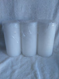 Mainstays Unscented Pillar Candles  3-Pack  3x6 Inches  White