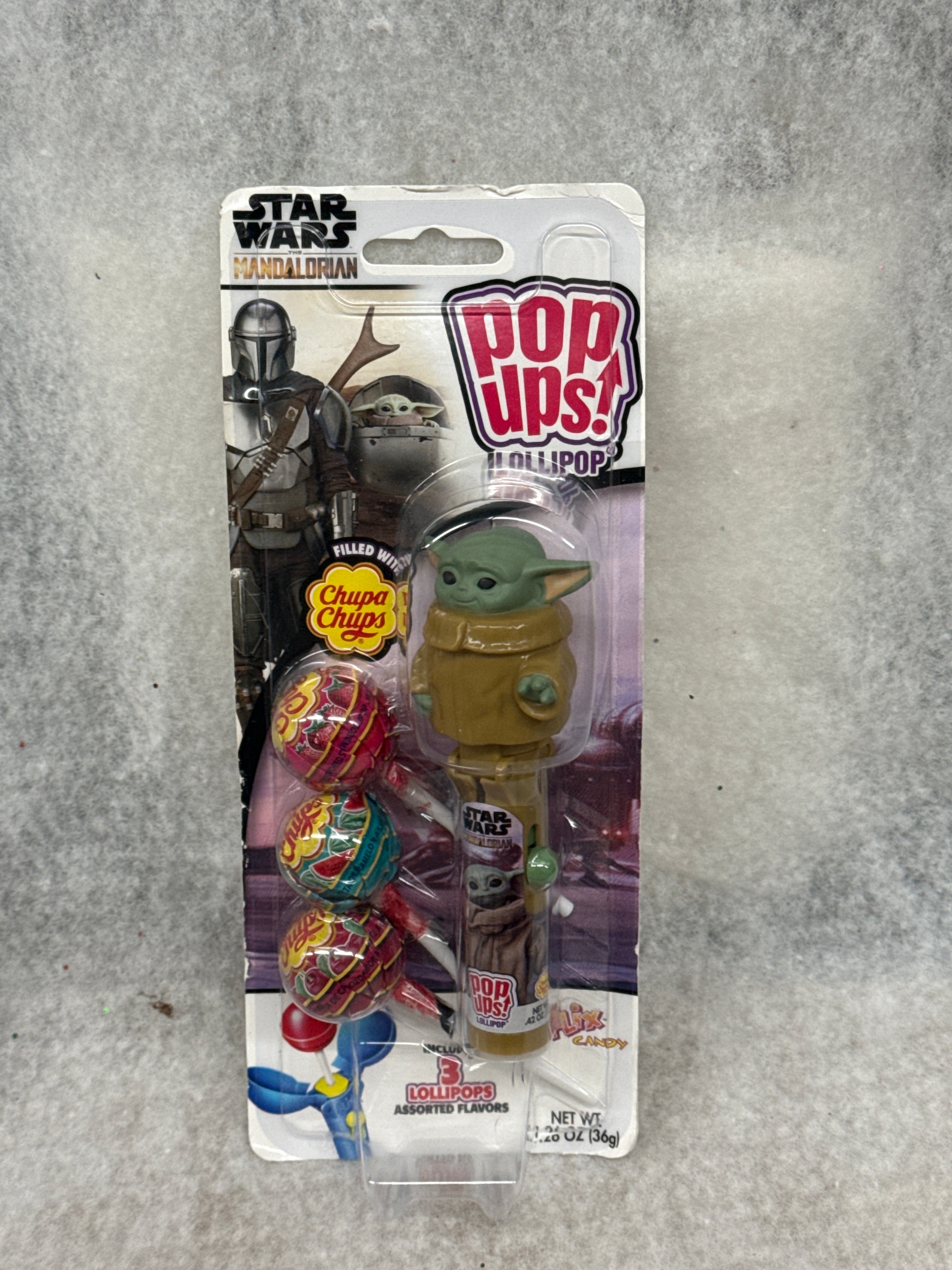 Flix Candy Star Wars The Mandalorian Pop Ups Chupa Chups Lollipop Blister Pack