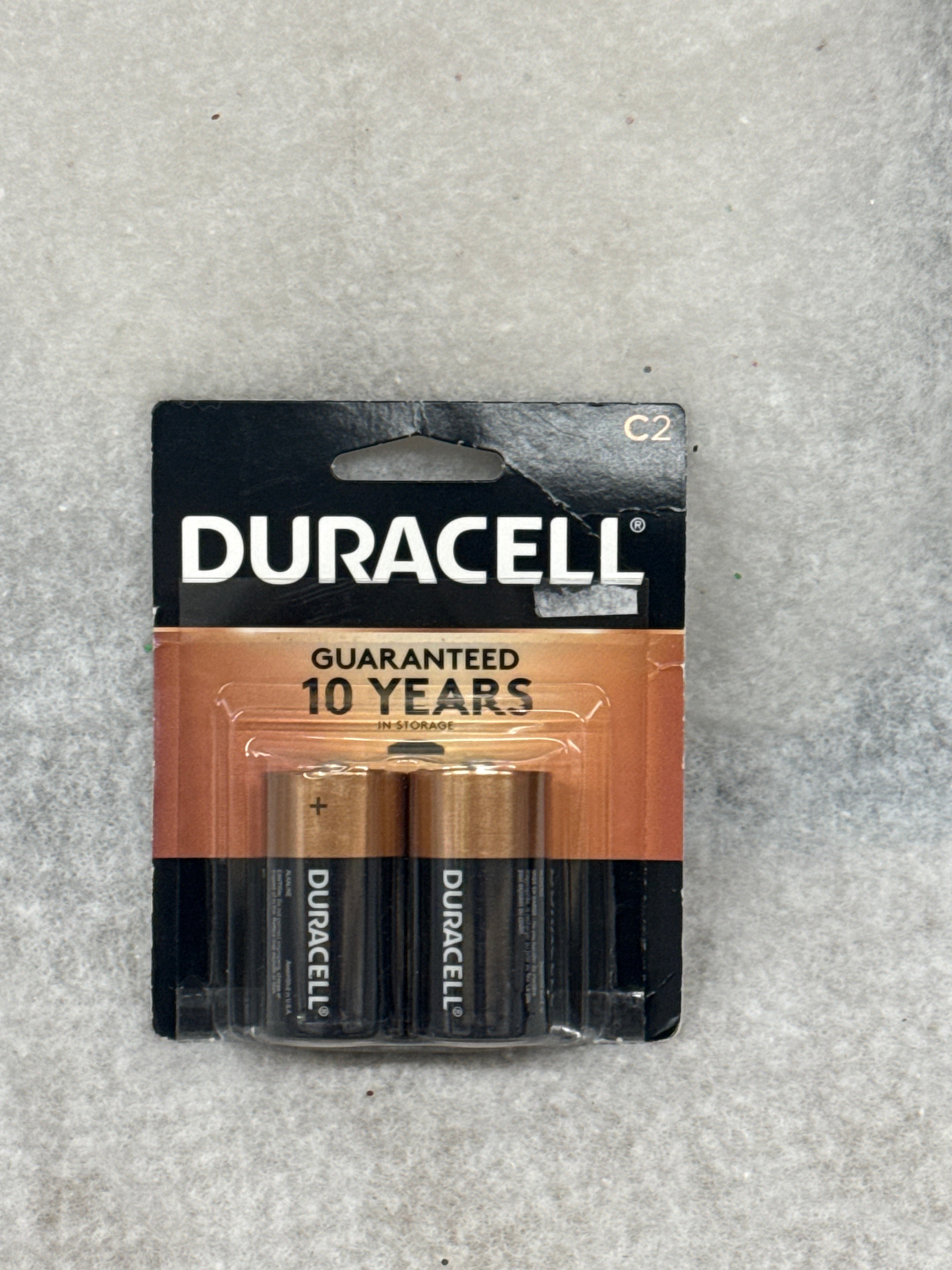 Duracell CopperTop C Alkaline Batteries, 2/Pack