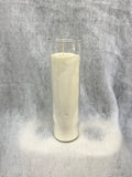 White Tall Glass Jar Candle