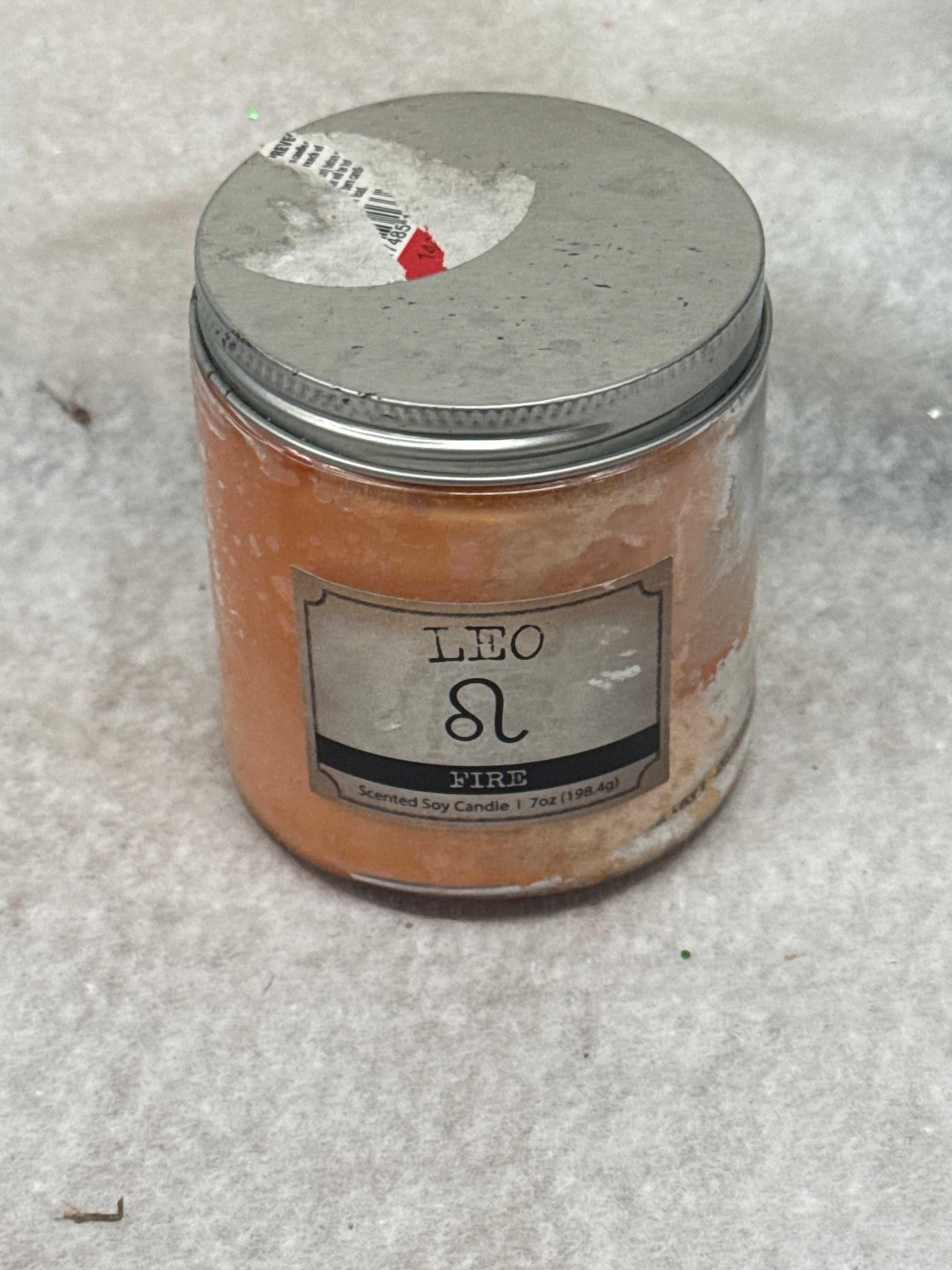 Bullseye's Playground Leo Fire Cashmere Amber Scented Candle