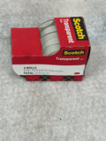 Scotch Transparent Tape, 3/4 in x 250 in, 2 Rolls