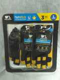 Wells Lamont Men's HydraHyde Leather Work Gloves, Large, 3-Pairs