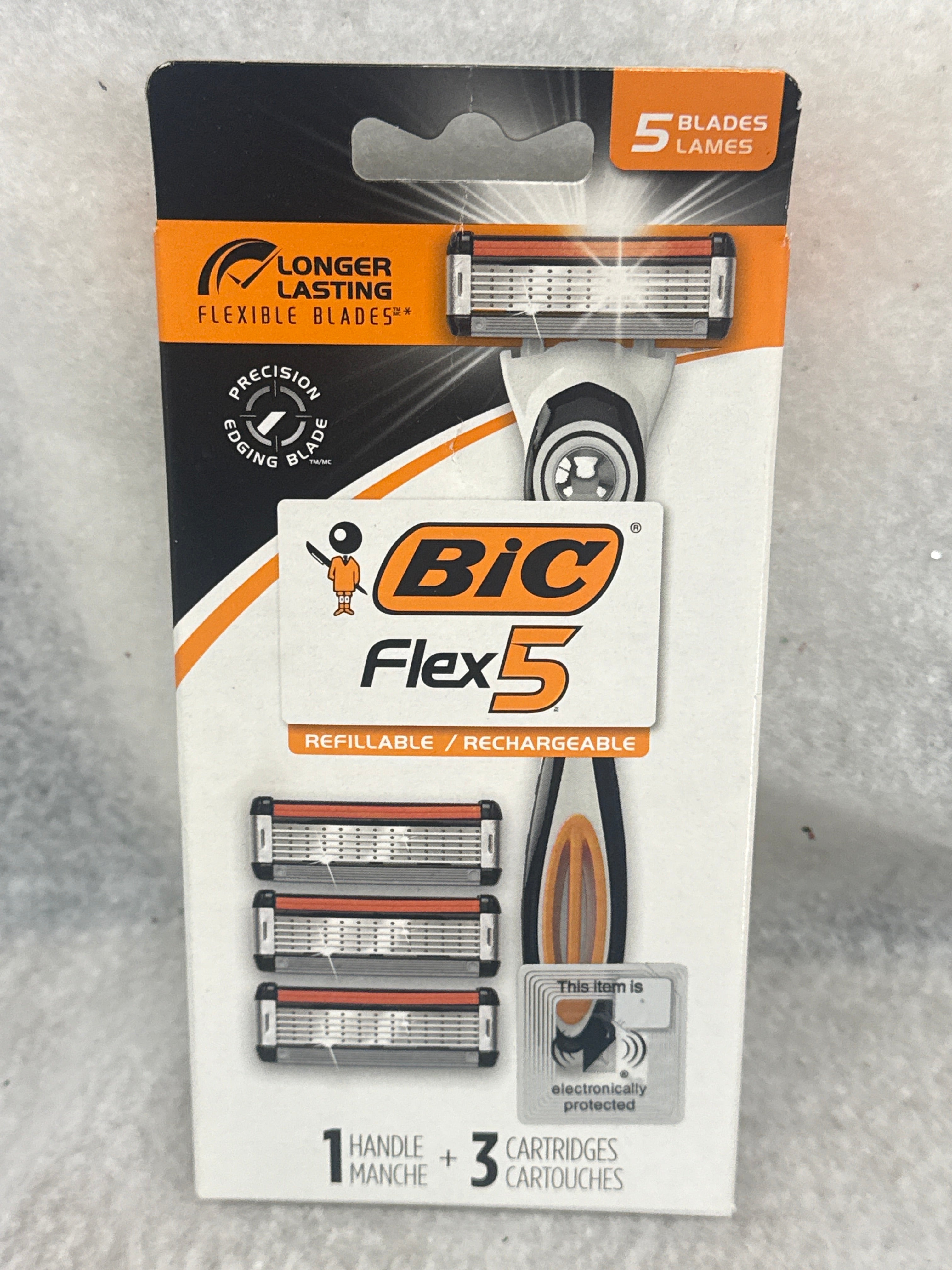 BIC Flex 5 Hybrid Men's Razor (1 Handle and 3 Cartridges)