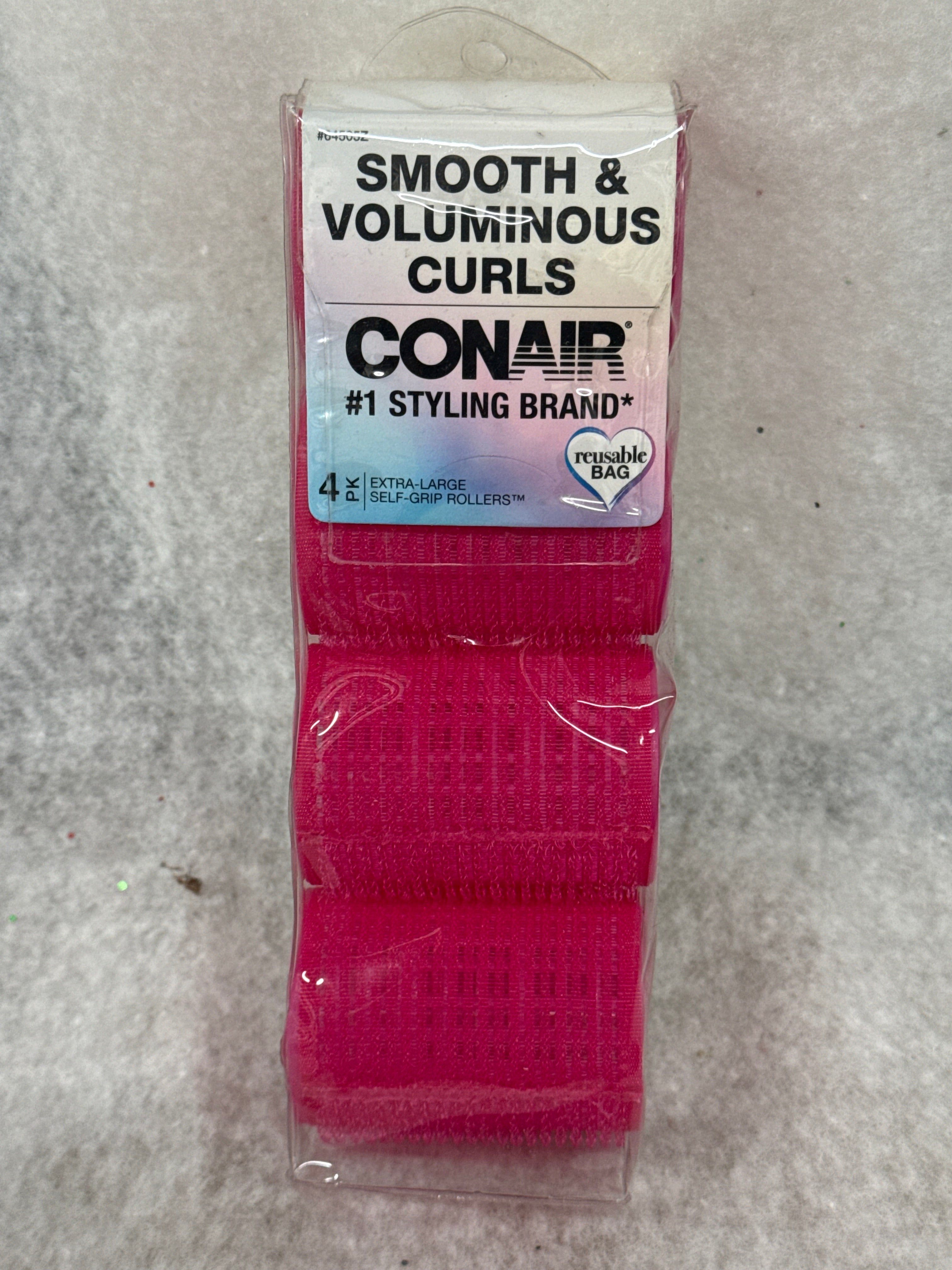 Conair Styling Essentials Extra Large Self-Grip Rollers, 4 count