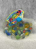 JA-RU Mar Ballz Glass Marbles 50 Count with 1 Jumbo Shooter