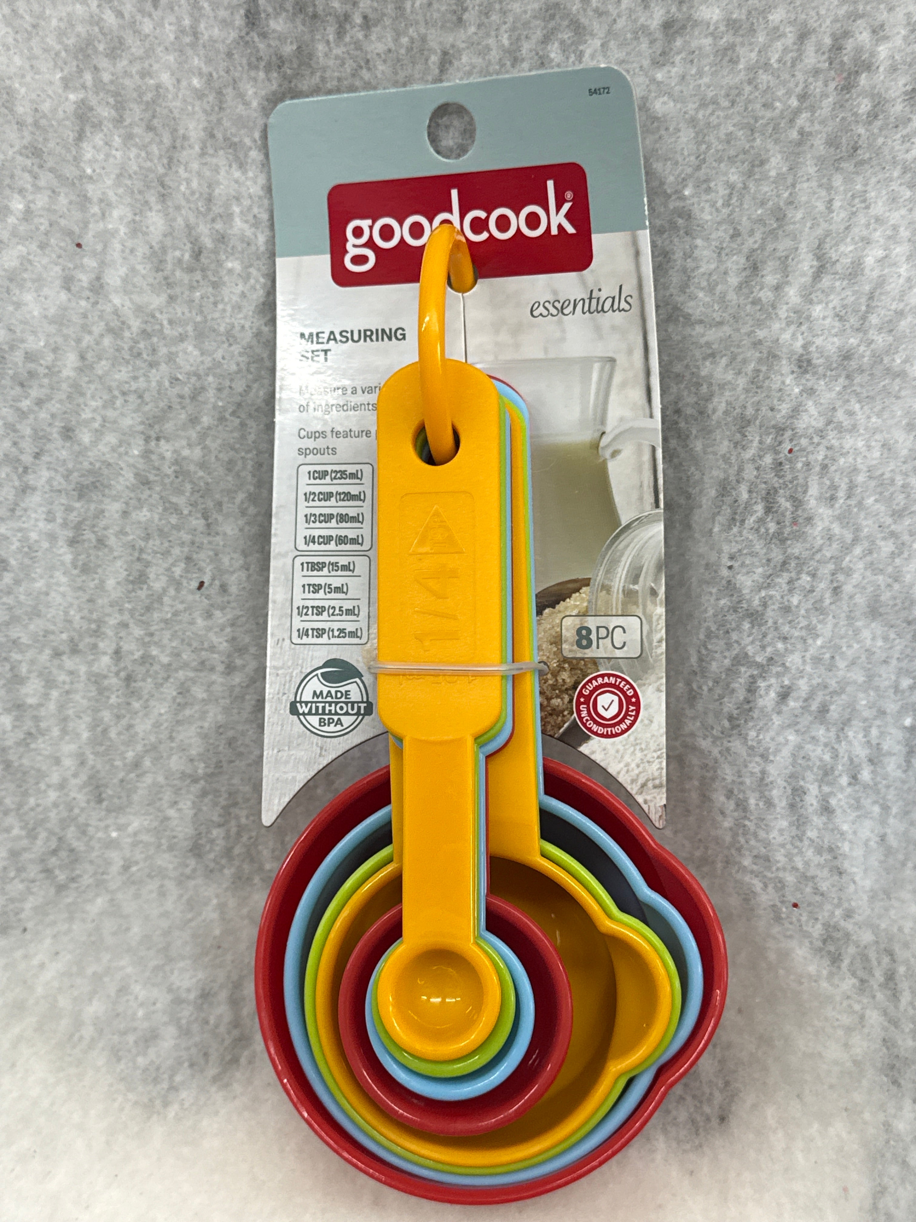 GoodCook Essentials Measuring Cups and Spoons Set, 8-Piece