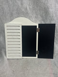 Bullseye's Playground White Shutter Chalkboard
