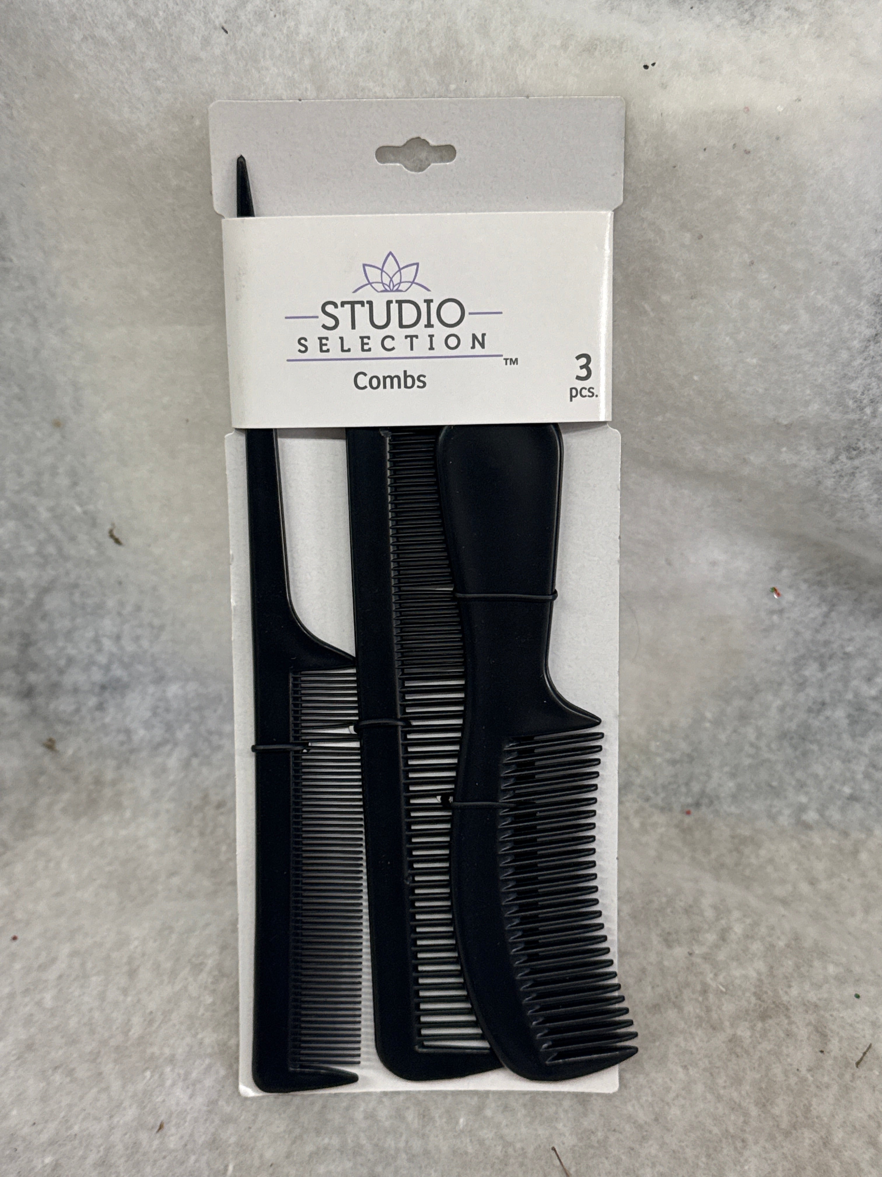 Studio Selection 3 Count Detangle & Style Comb Set