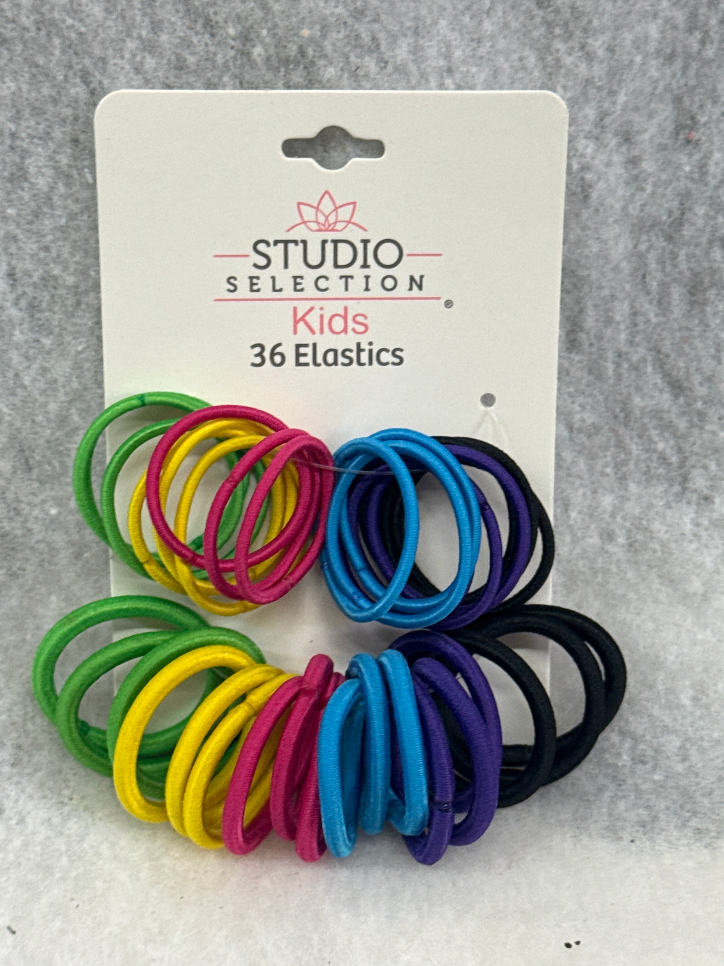 Studio Selection Multi Sized Kids Elastic Hair Ties, 36 ct