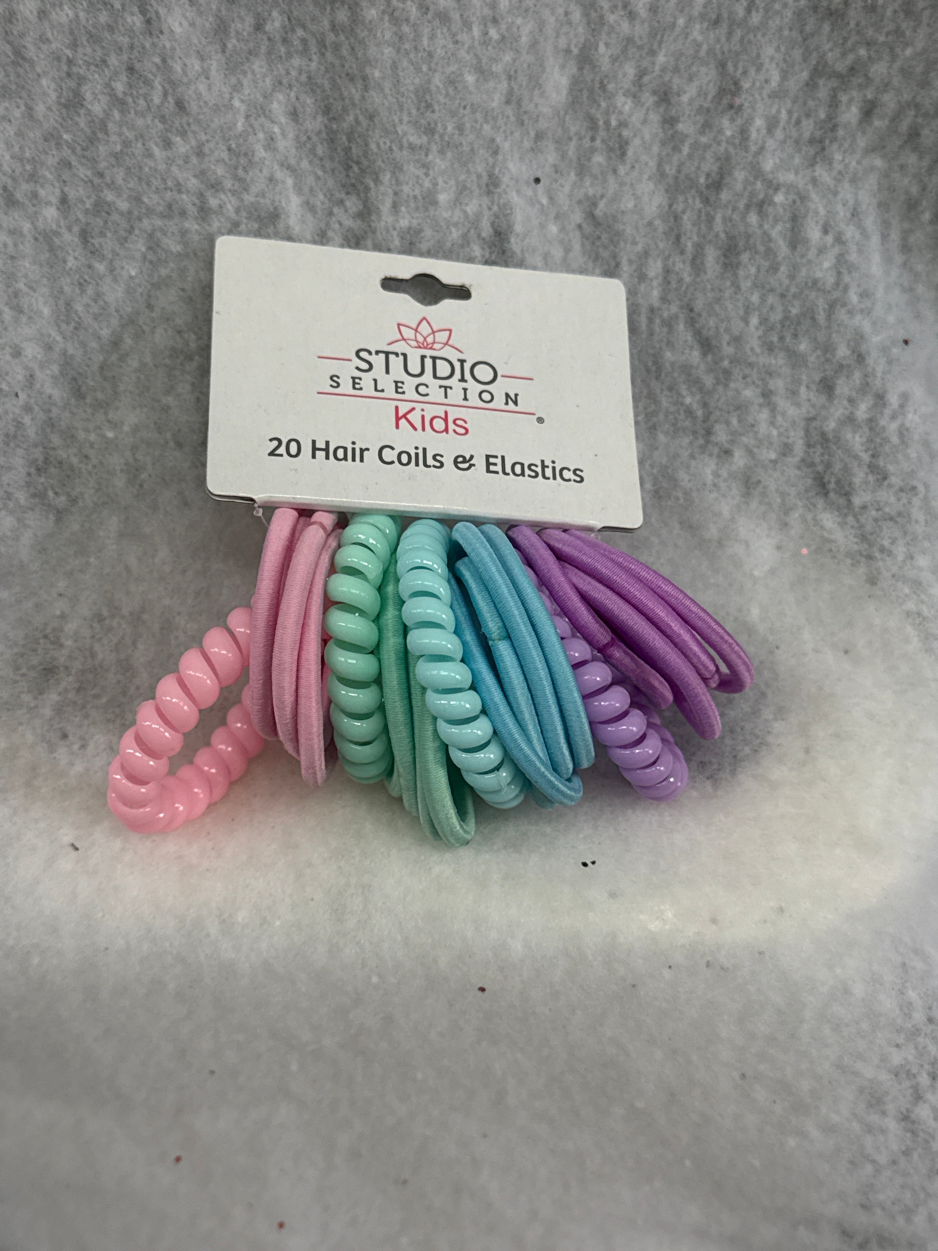 Studio Selection Kids Elastics and Hair Coils, 20 ct PASTEL