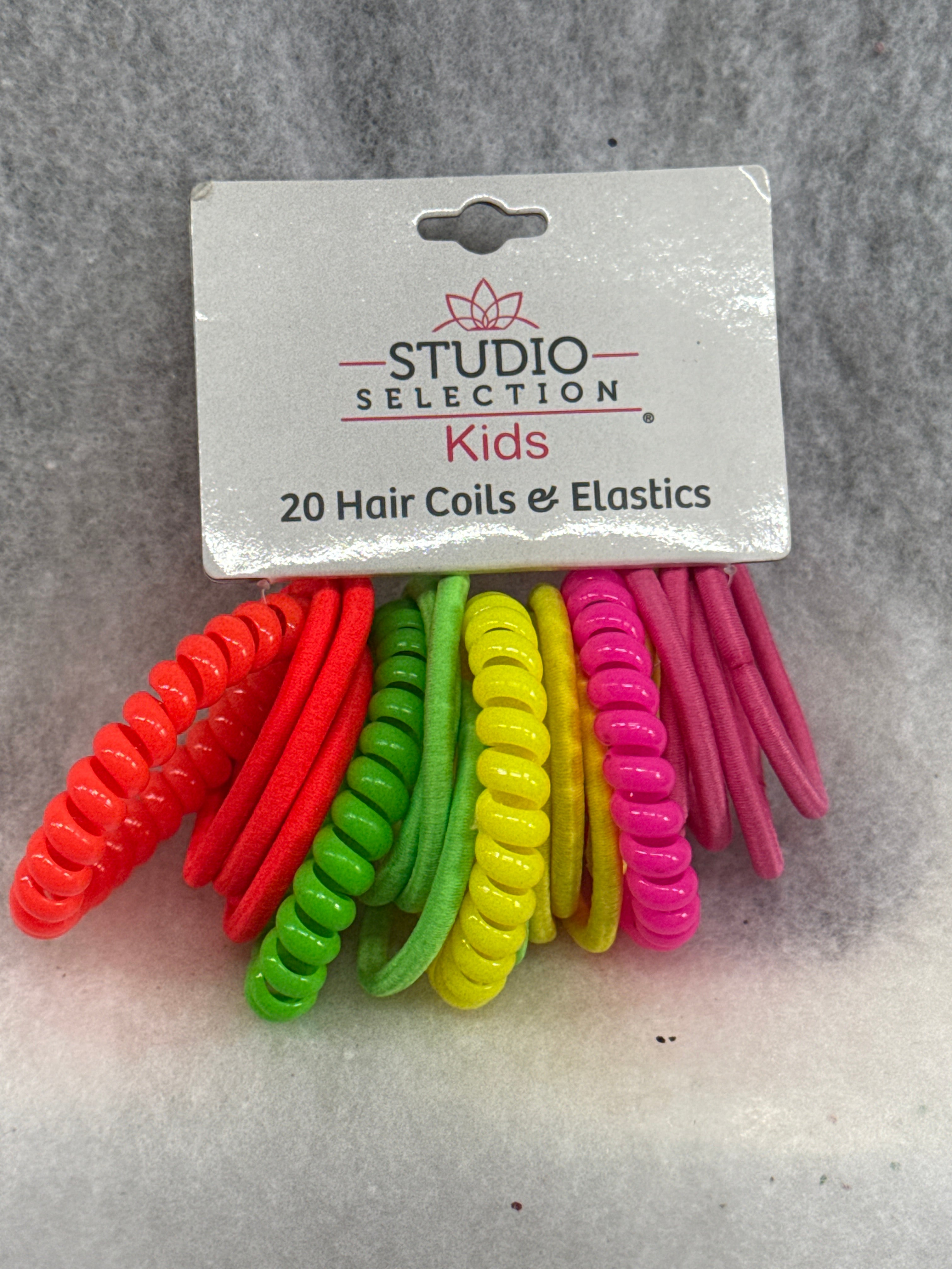 Studio Selection Kids Elastics and Hair Coils, 20 ct