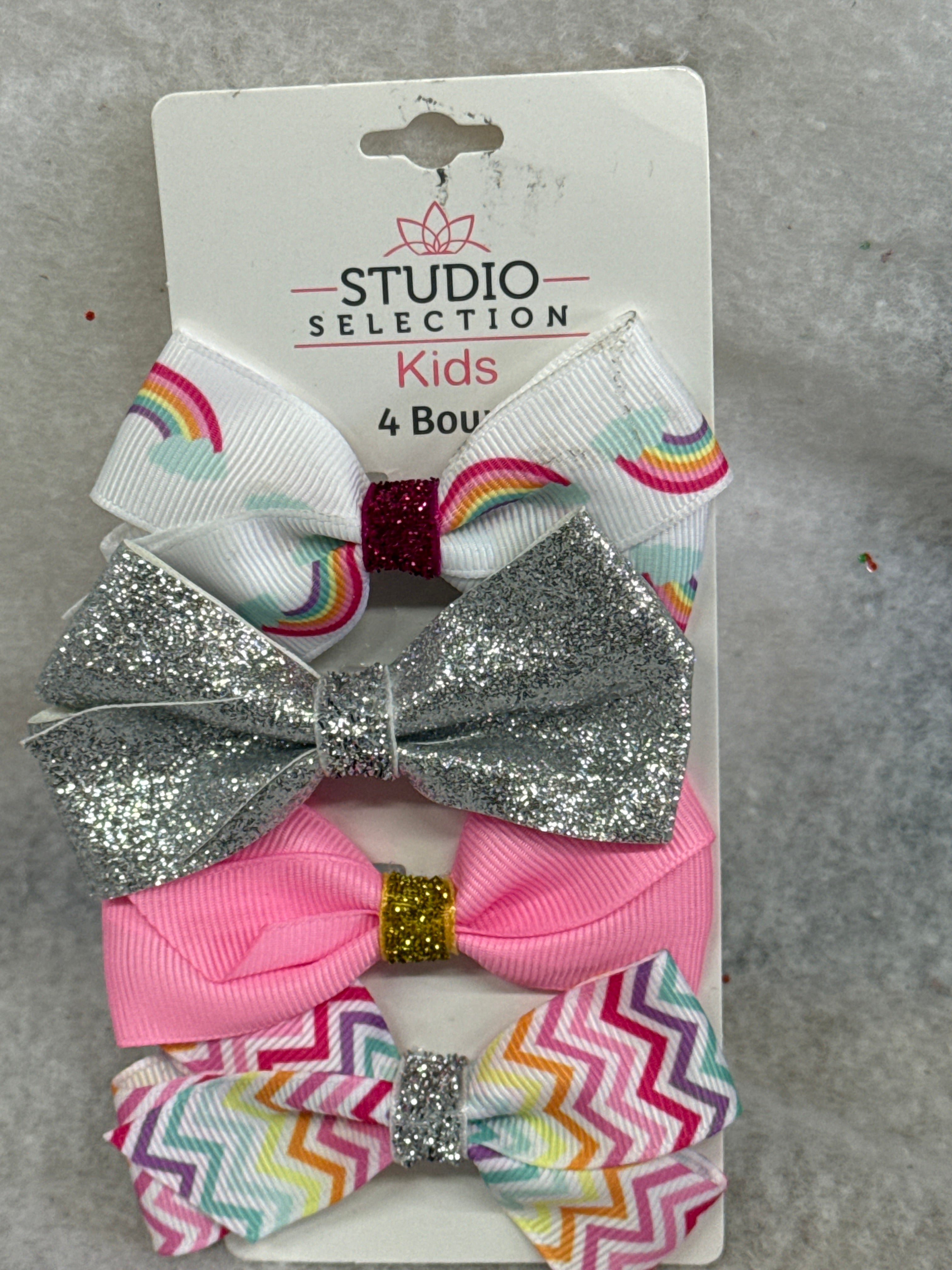 Studio Selection Kids Hair Bows, 4 pk