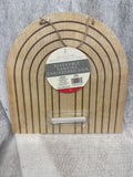 Horizon Group USA Double-Sided Rainbow Shape Decorative Wood Hanging Chalkboard Sign