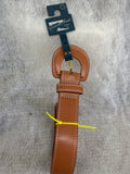 Universal Thread Women's 38mm Covered Buckle Thick Belt - Beige (Small)