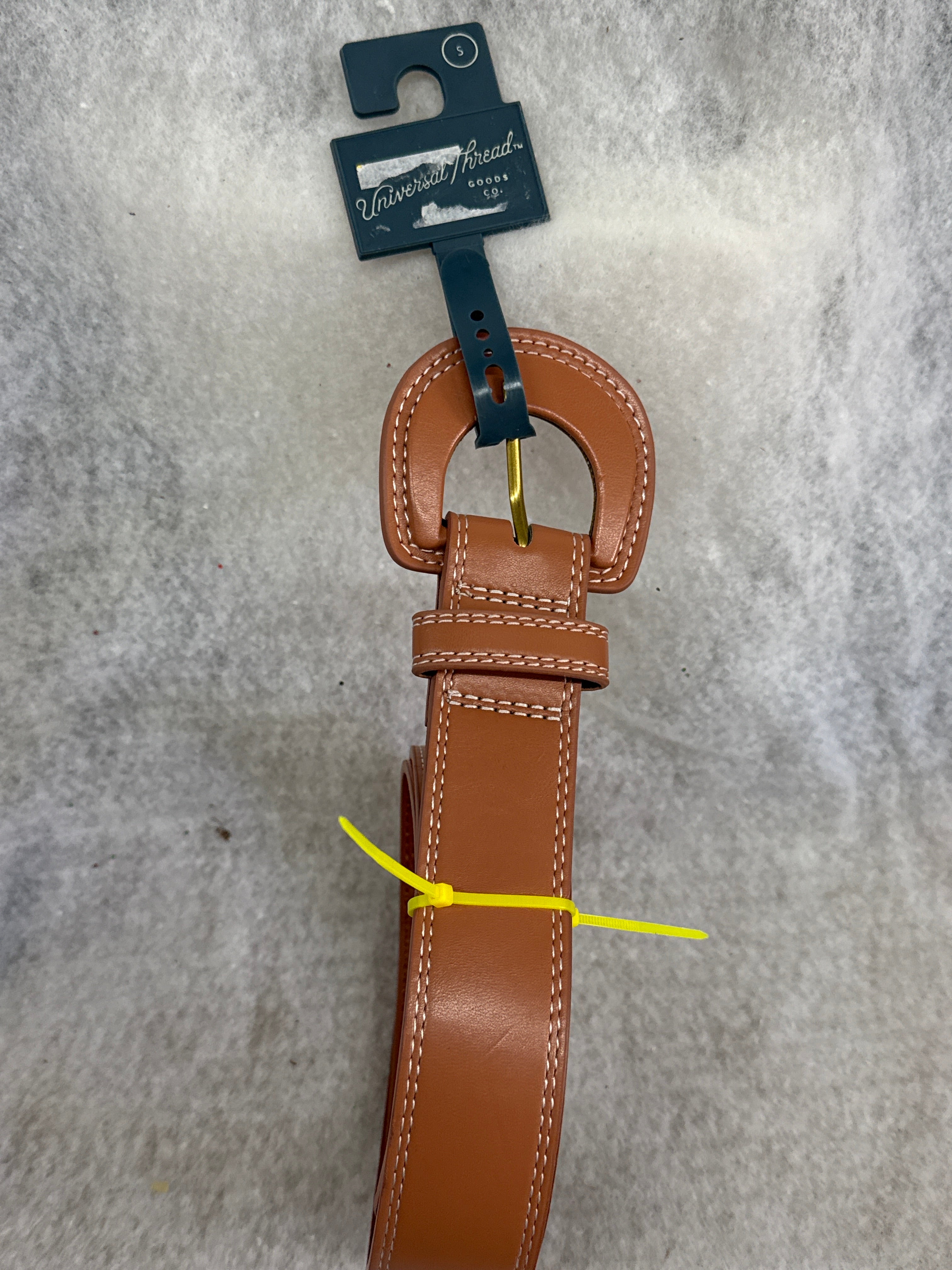 Universal Thread Women's 38mm Covered Buckle Thick Belt - Beige (Small)