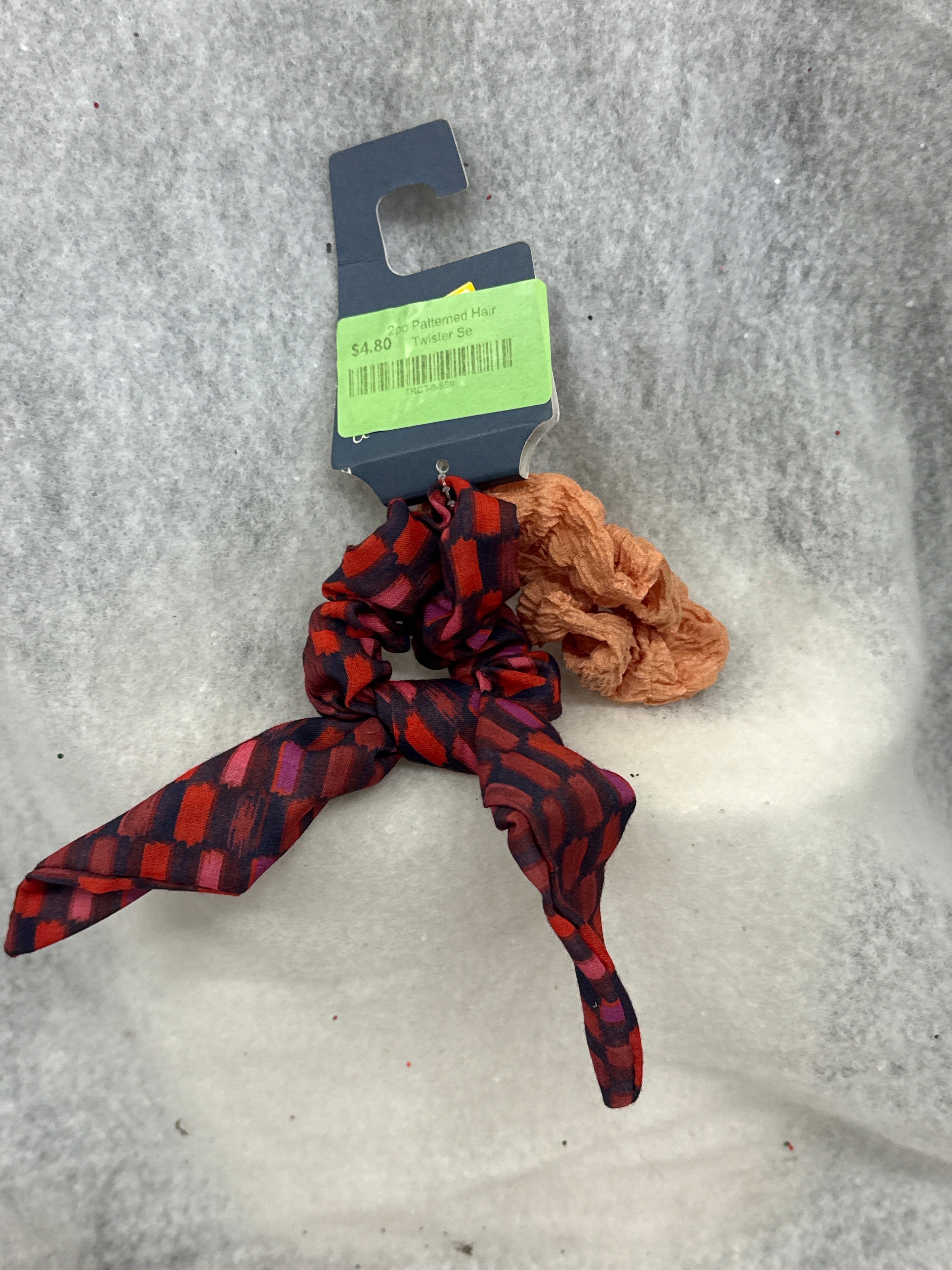 2-Piece Patterned Hair Scrunchie Set