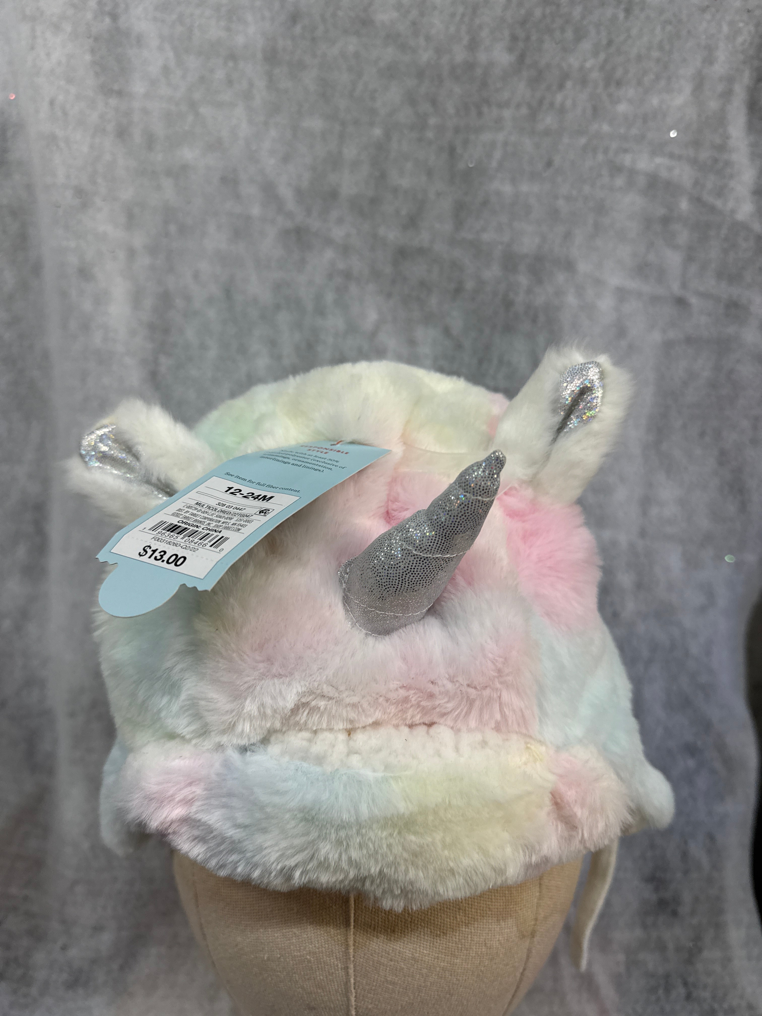 Toddler Unicorn Faux Fur Winter Hat