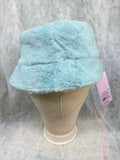 Light Blue Faux Fur Bucket Hat
