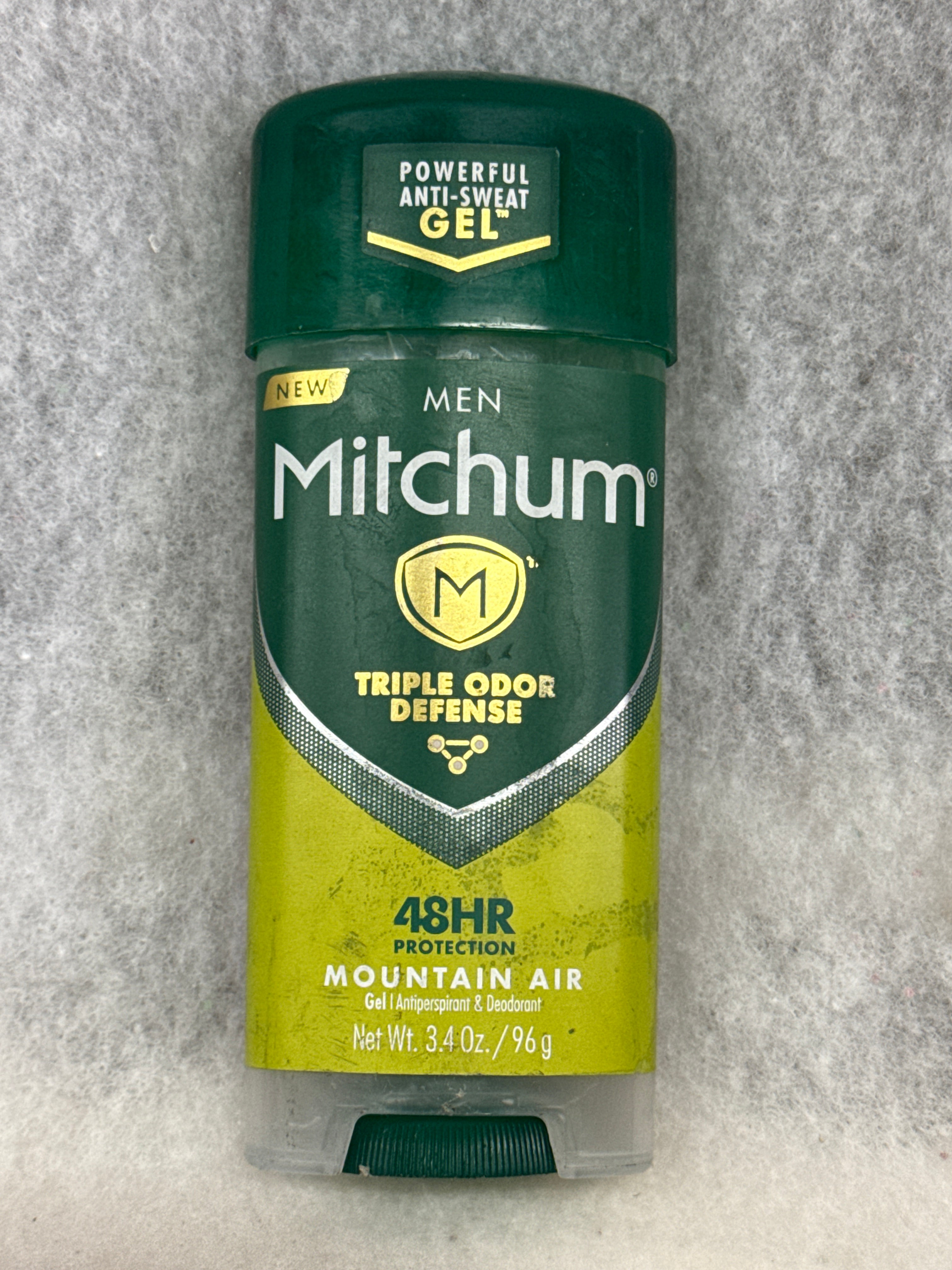 Mitchum Men Triple Odor Defense Gel Antiperspirant & Deodorant, Mountain Air, 3.4 oz