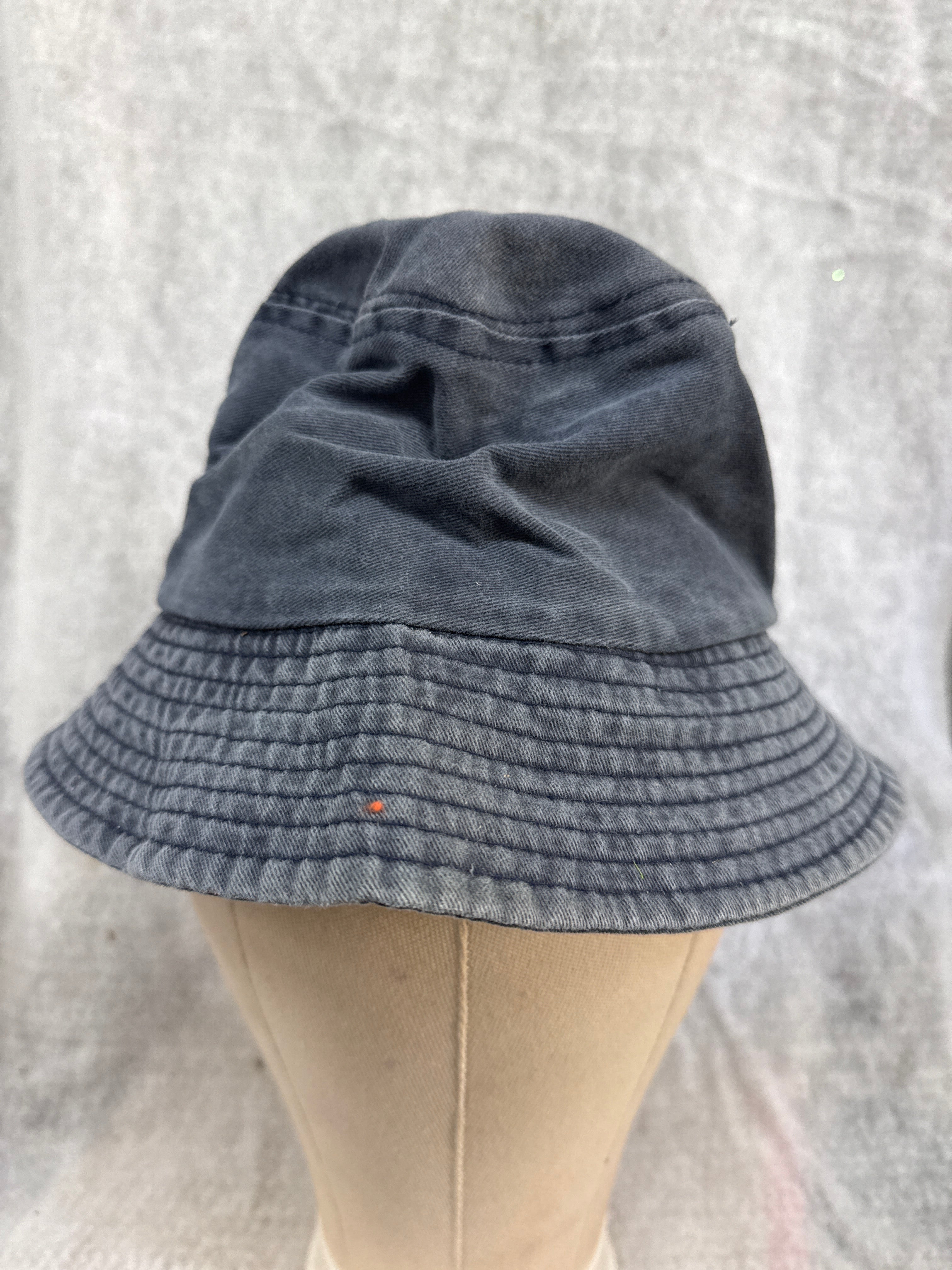Washed Cotton Bucket Hat in Grey