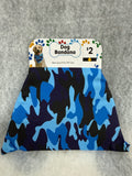Blue Camouflage Dog Bandana