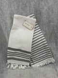 hand towel 2pk (grey and white)