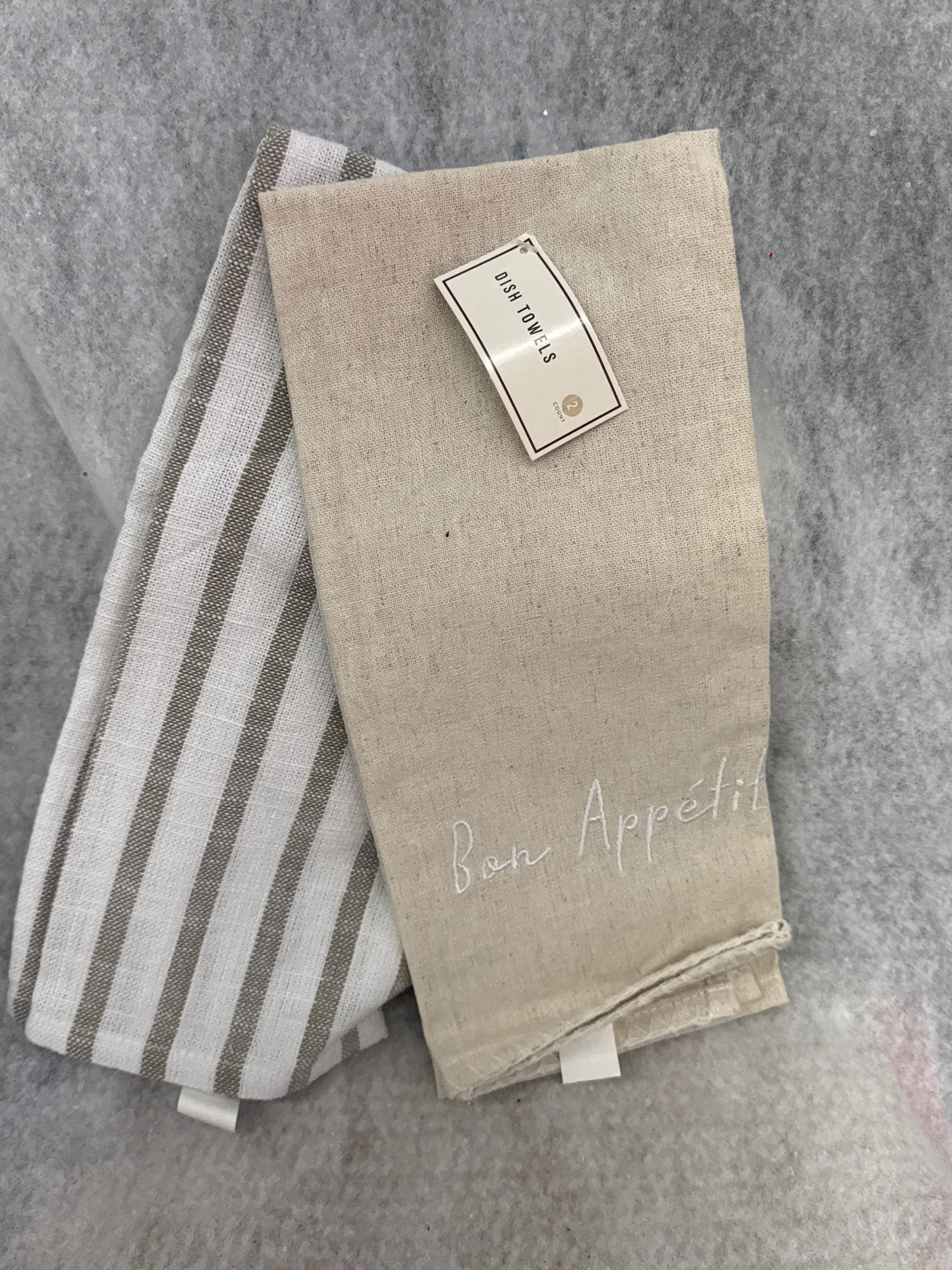 Bon Appetit Kitchen Dish Hand Towels Set of 2 Harvest