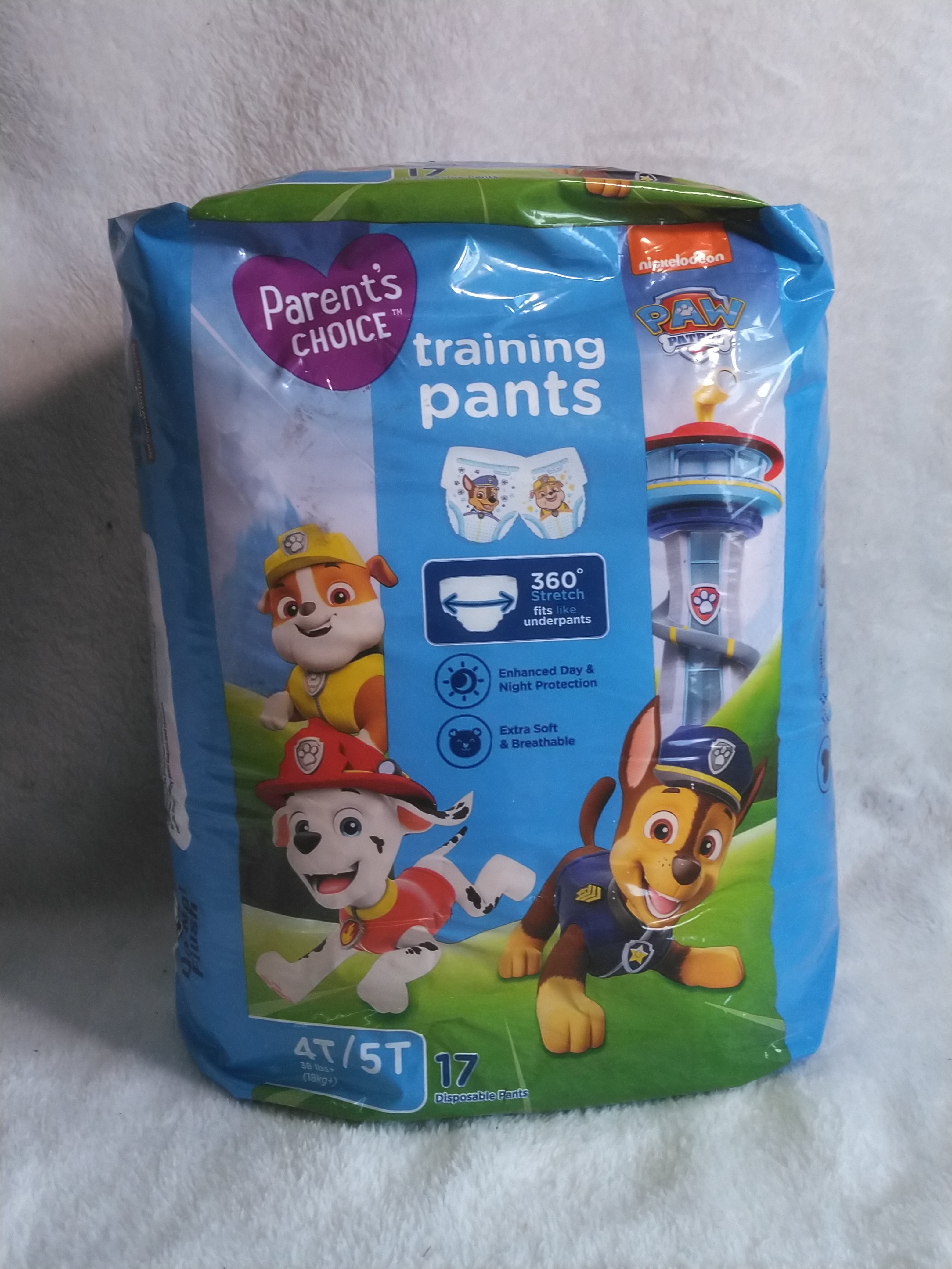 Parent's Choice Training Pants, Size 4T/5T, 17 Count