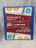 Pen+Gear Durable View 3-Ring Binder, 1/2" Slant D Ring, Cobalt Blue