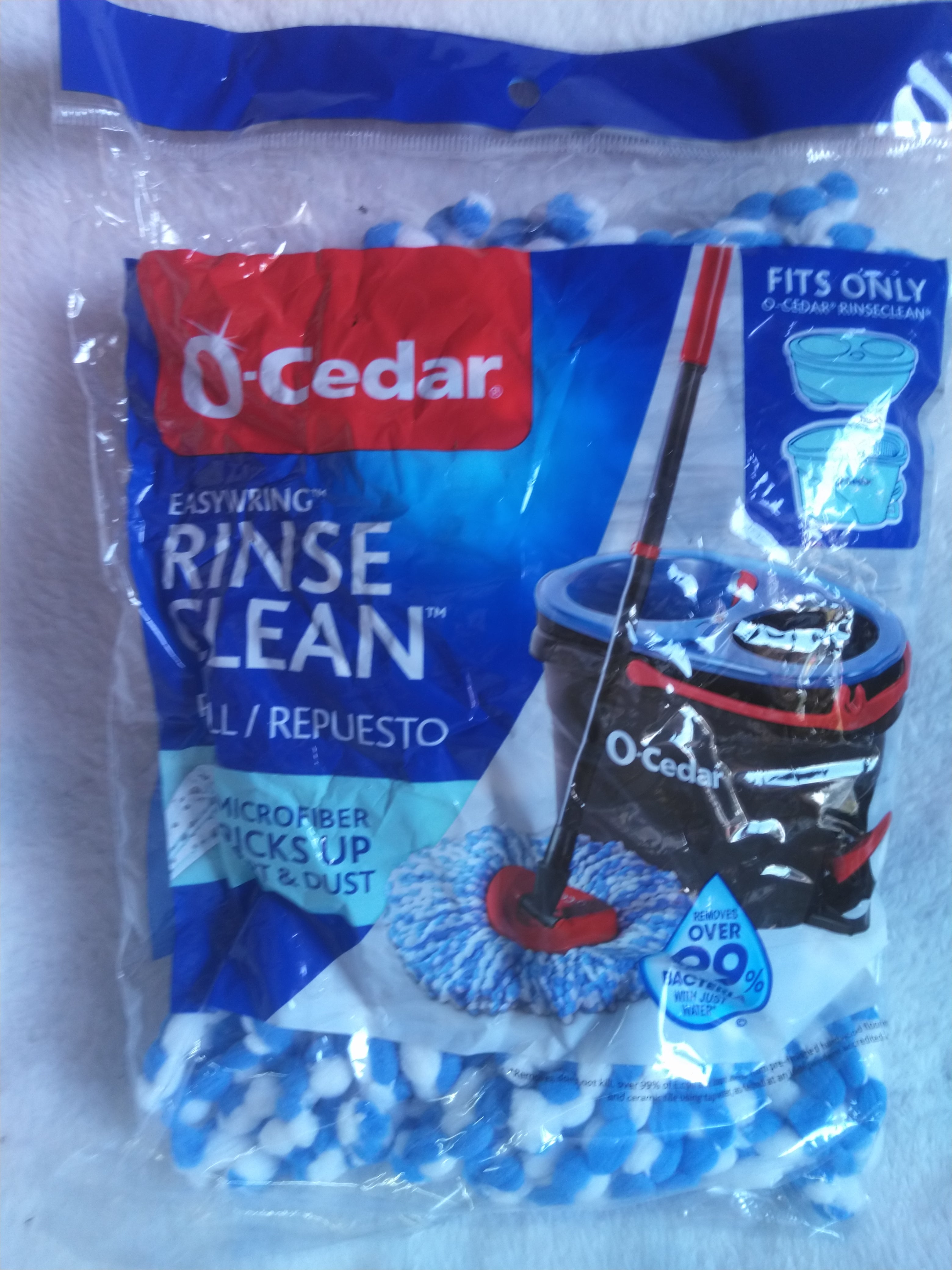 O-Cedar RinseClean™ Microfiber Mop Head Replacement  Machine Washable
