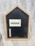 House-Shaped Wooden Chalkboard Set