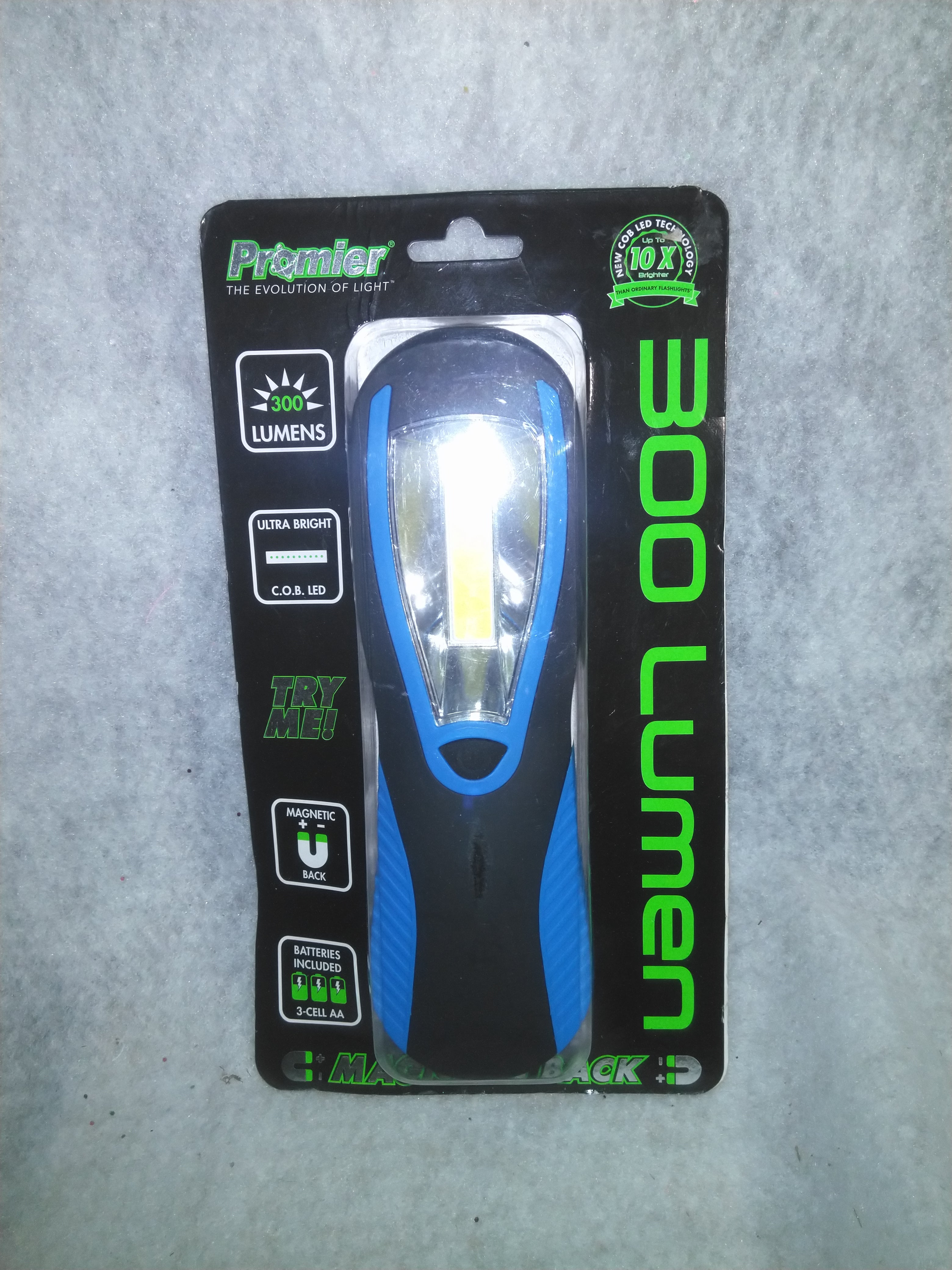 Promier 300 Lumen COB LED Work Light and Flashlight