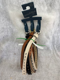 Universal Thread Women's 3pk Laser Cut Belt - Black/Brown/Beige - XXL