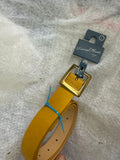 Universal Thread Women's Square Buckle Belt - Yellow
