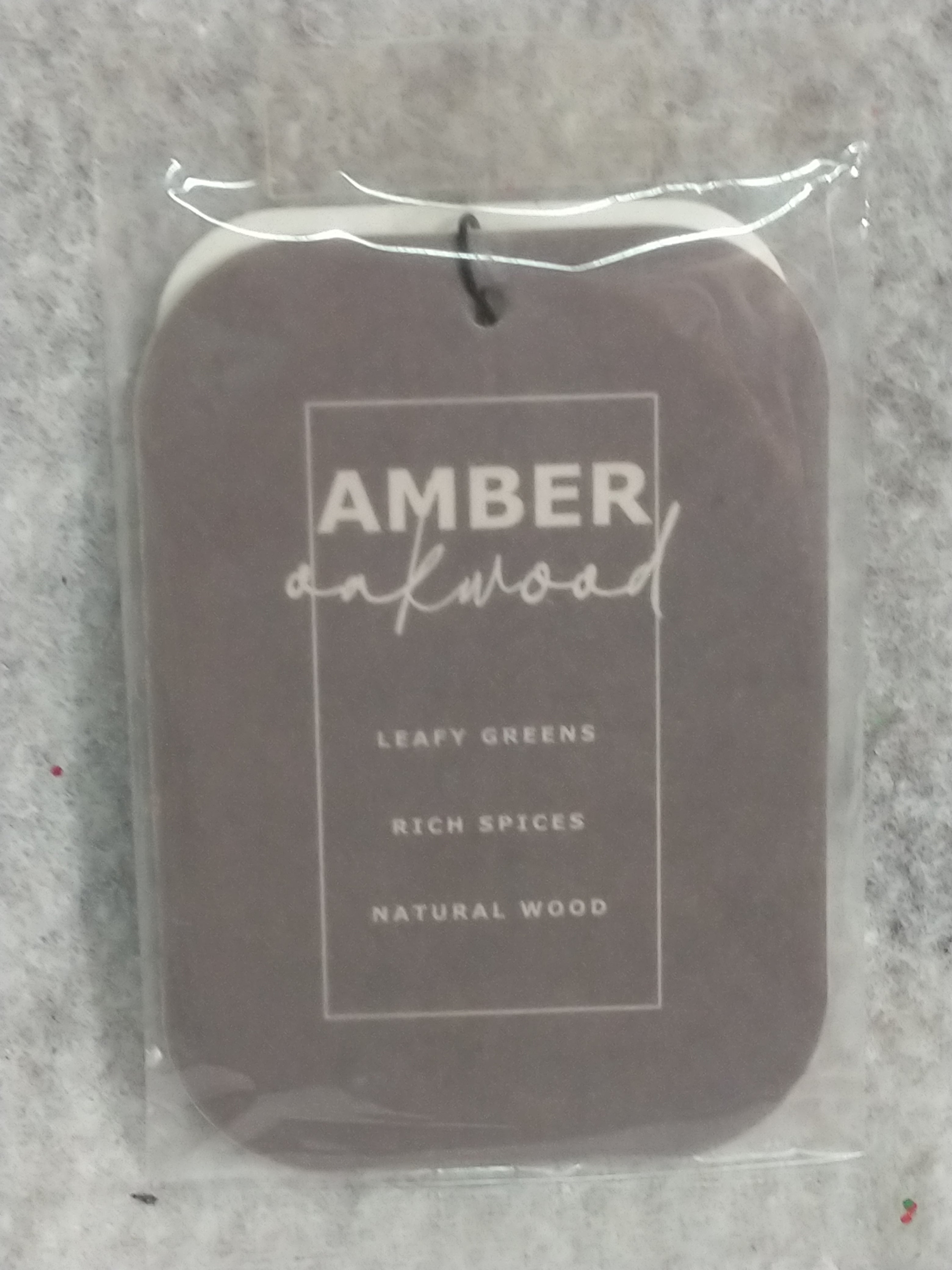 Better Homes & Gardens Scented Card Air Freshener, Amber Oakwood
