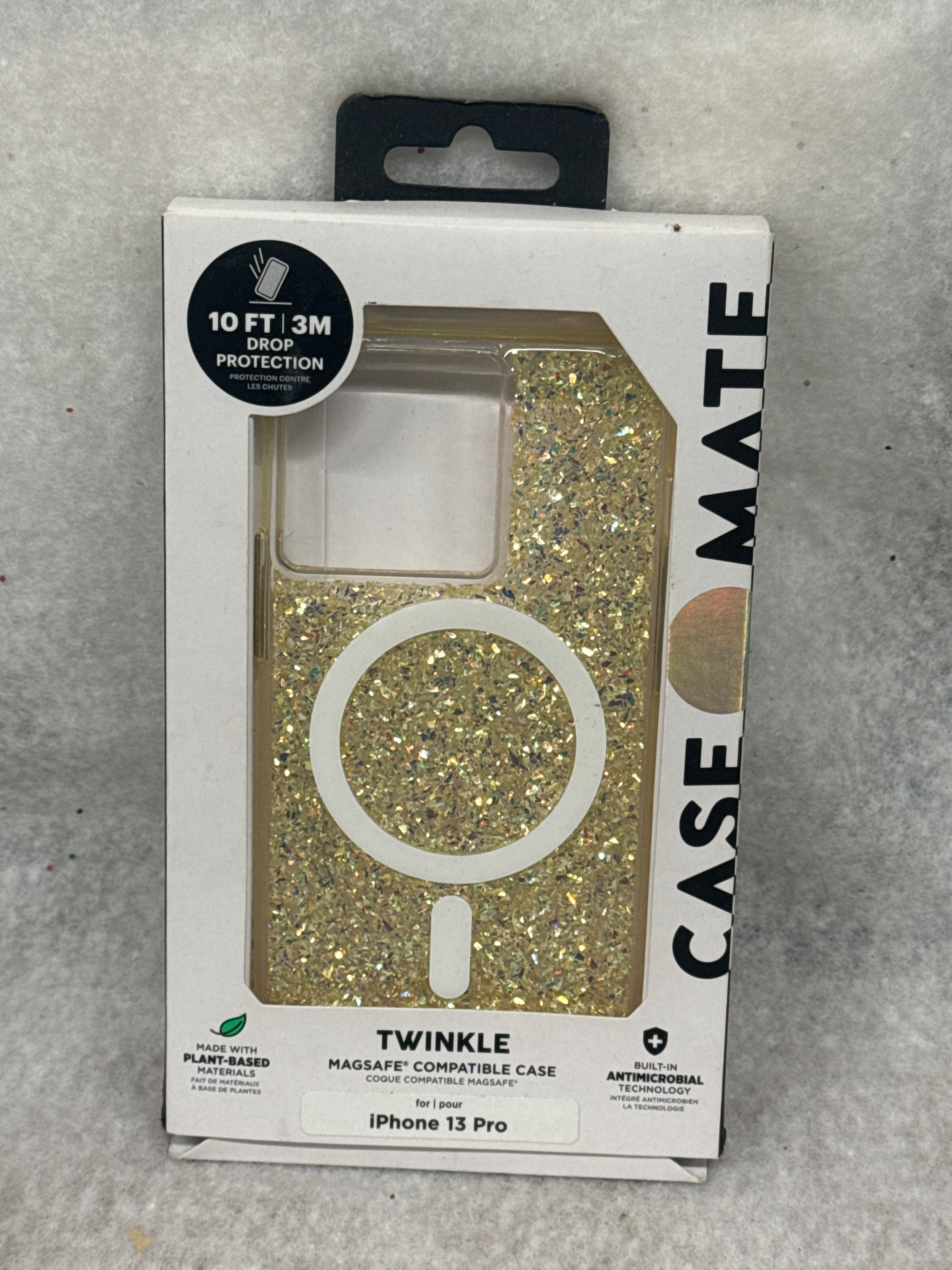 Case-Mate Twinkle MagSafe Compatible Case for Apple iPhone 13 Pro - Stardust