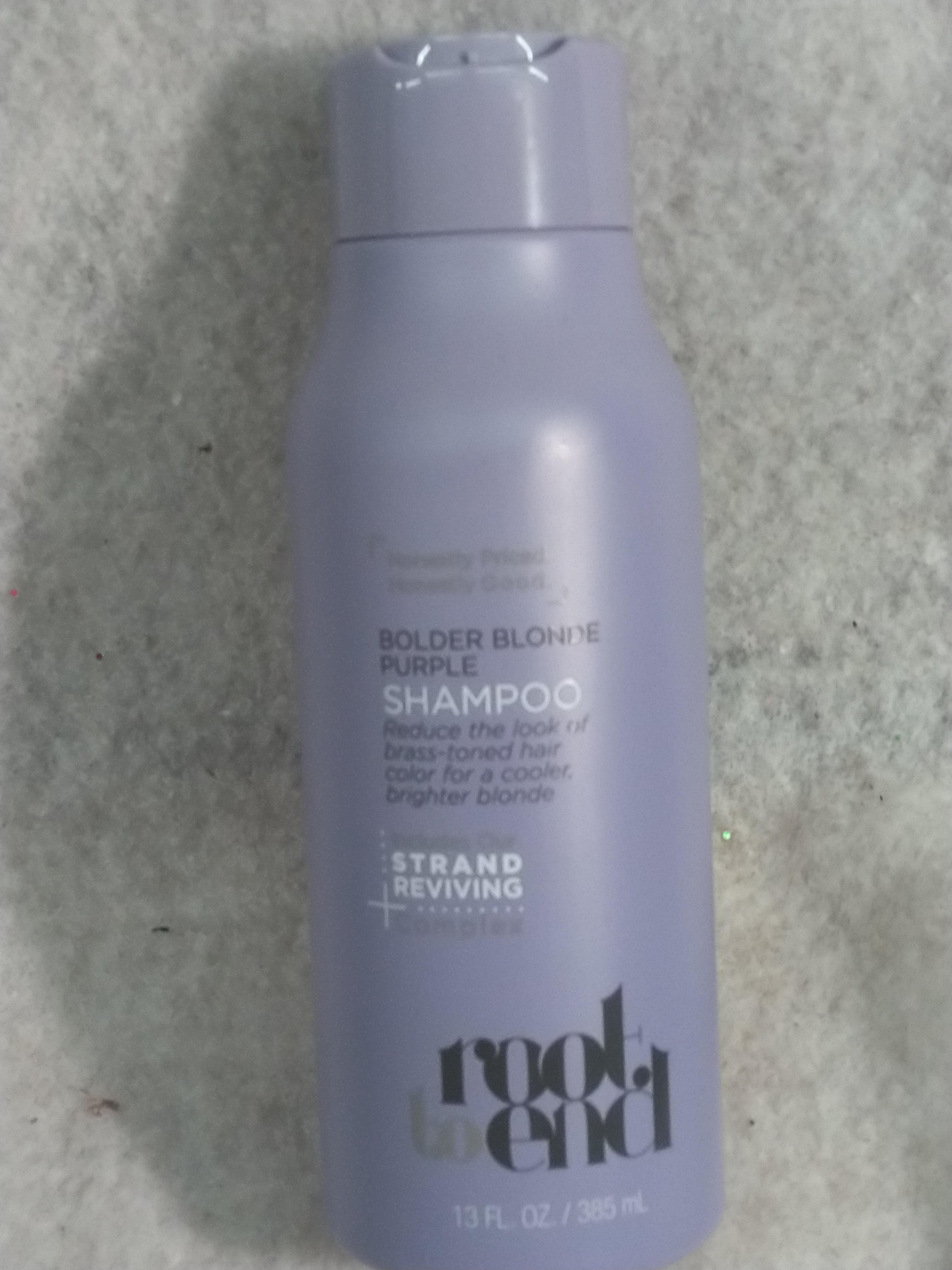 Root to End Bolder Blonde Purple Shampoo, Ultra-Violet 13 fl oz