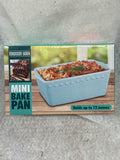 Madison York Mini Bake Pan (Single Serve, Ceramic, 12 oz, Blue)