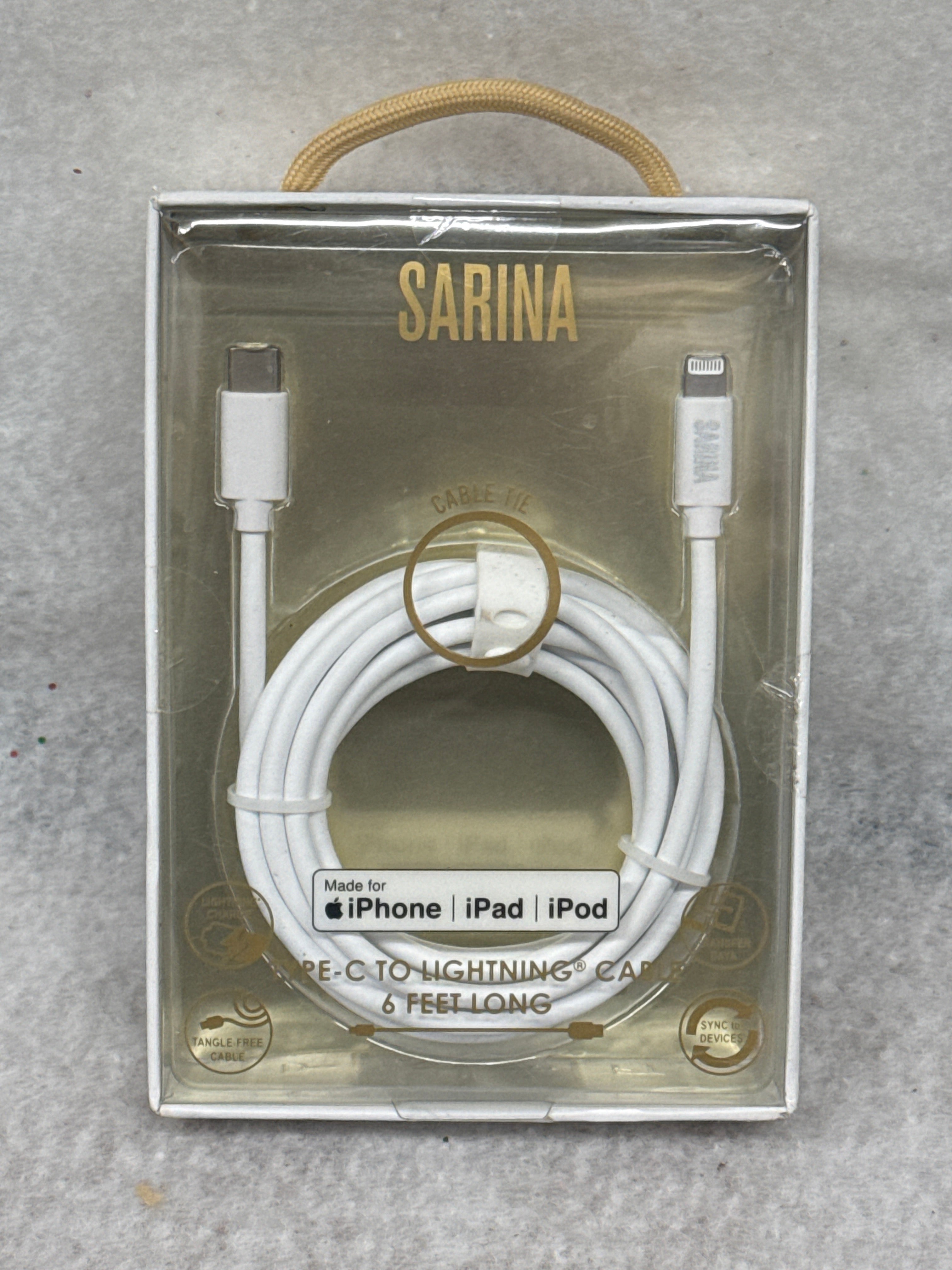 sarina charger iphone, ipad, ipod